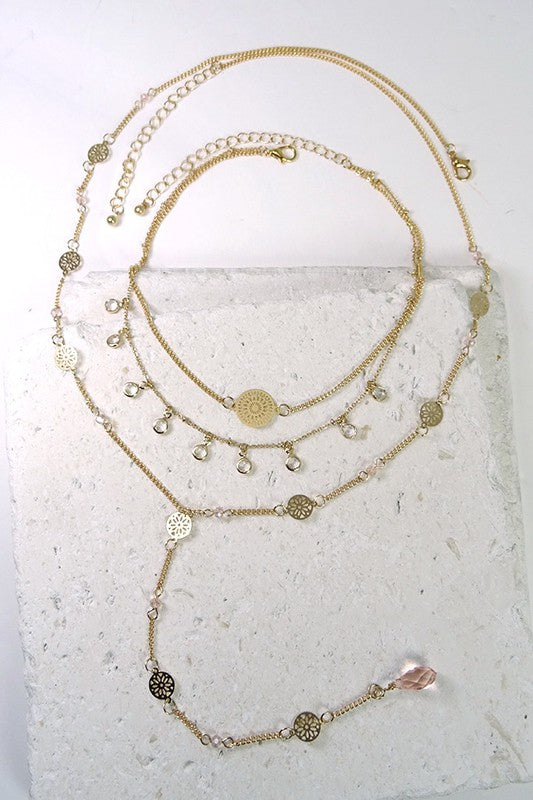 Twice the Fun – Filigree Choker & Y Necklace Set