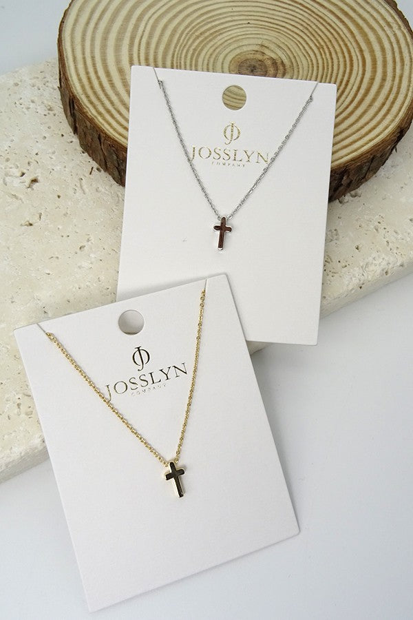 Simple Cross Necklace