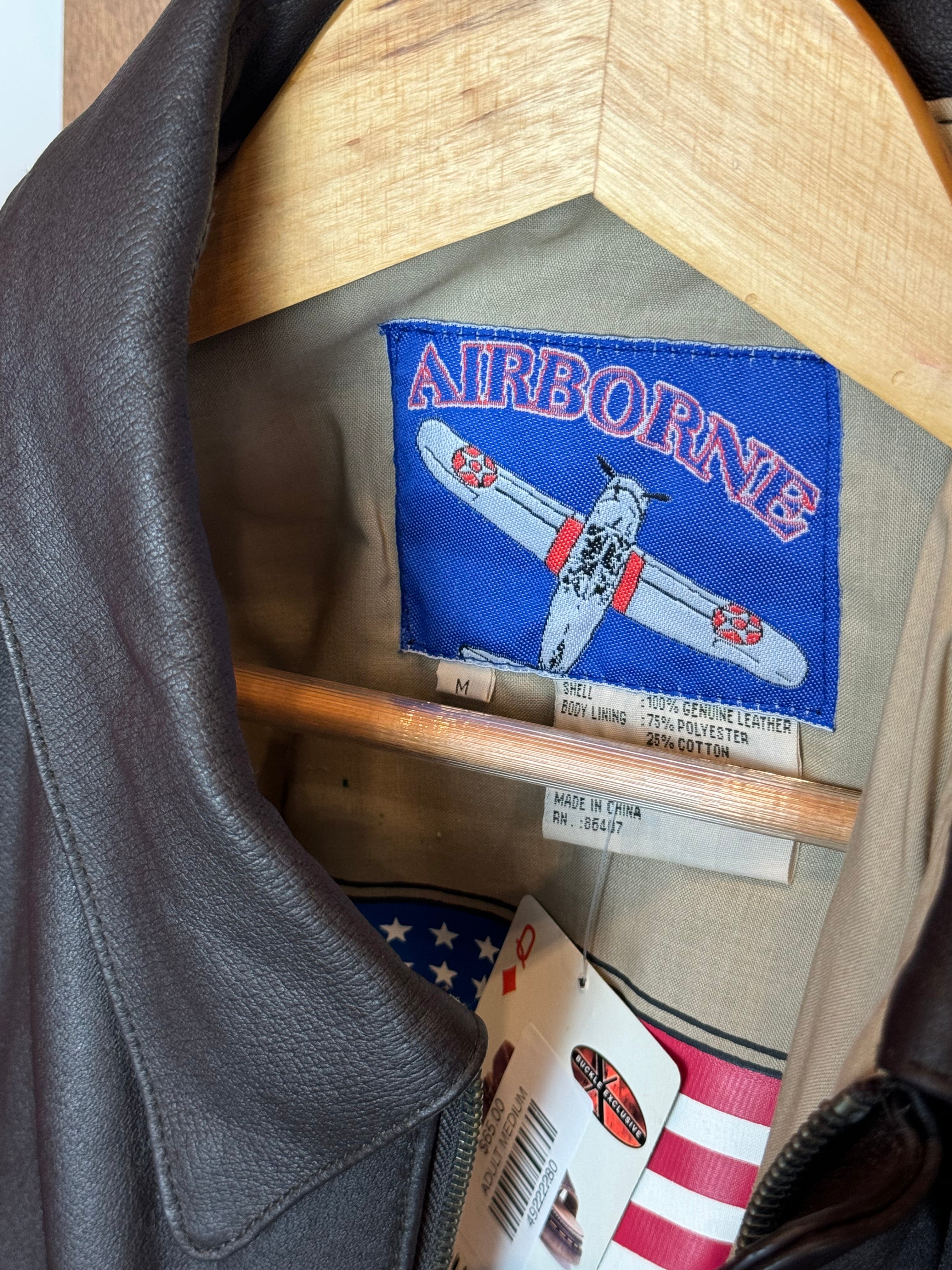 VINTAGE ESPRESSO LEATHER JACKET (M)