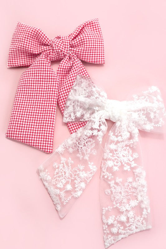 Check Me Out Bow Clips