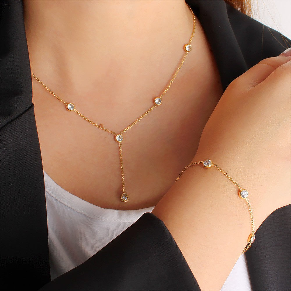 Golden Hour Y Necklace
