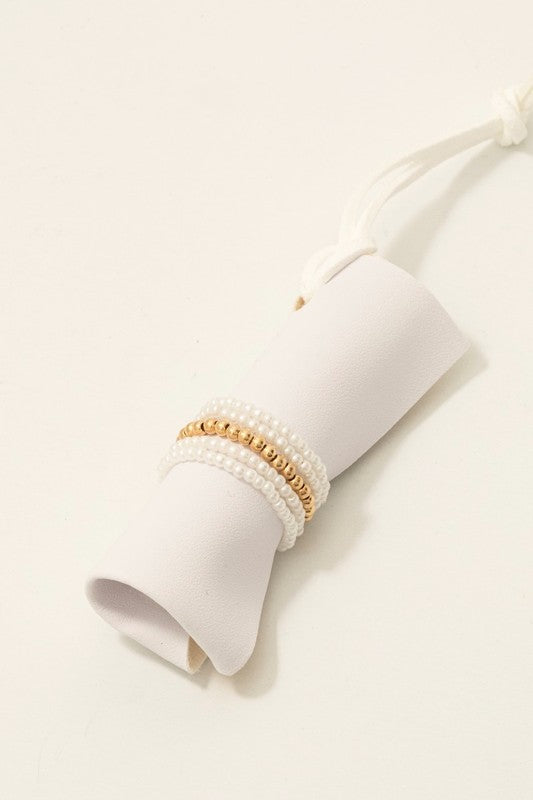Modern Pearl Stack Rings