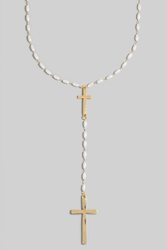 Divine Pearl Y Necklace