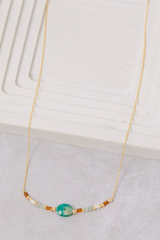 Gem Luxe Beaded Necklace