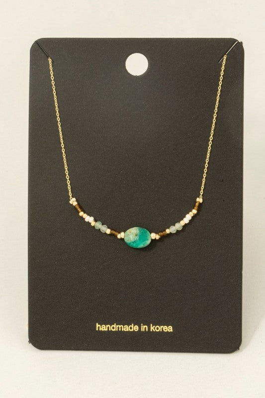 Gem Luxe Beaded Necklace