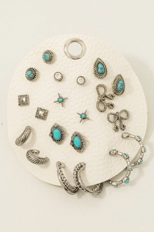 Assorted Antique Western Boho Earrings Set