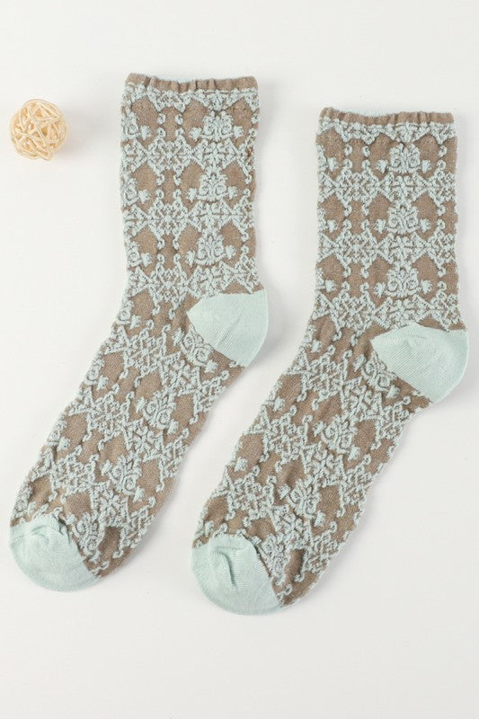 The Meadow Mix Embossed Socks