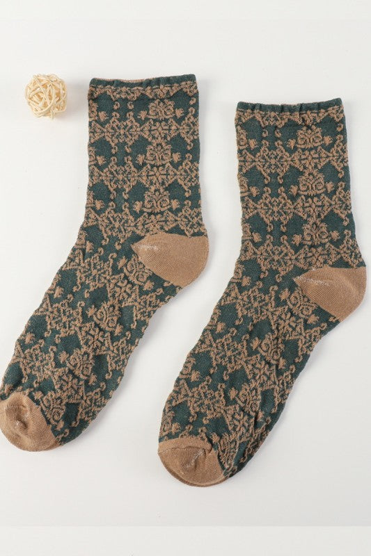 The Meadow Mix Embossed Socks