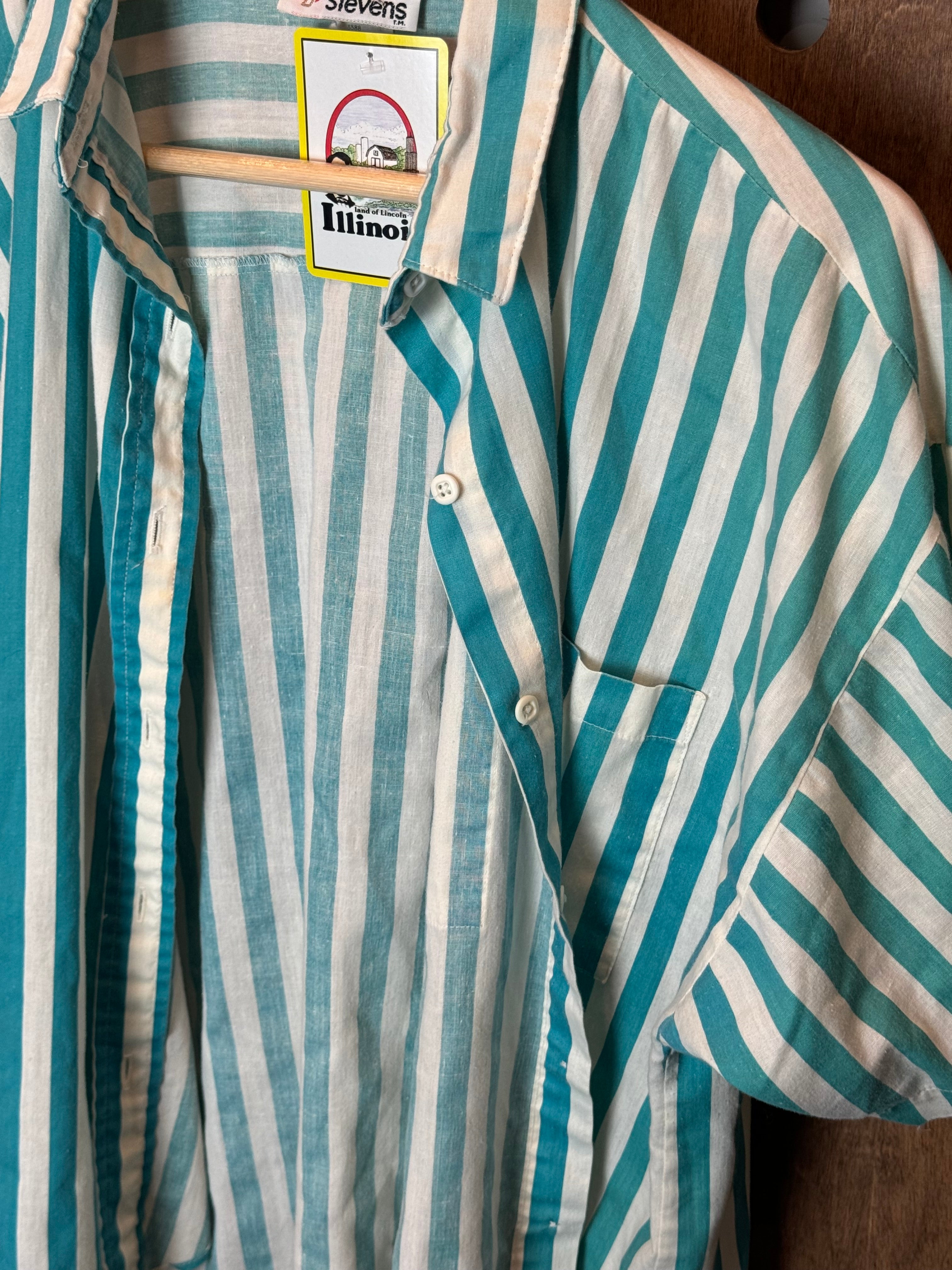 VINTAGE STRIPED SHIRT (L)