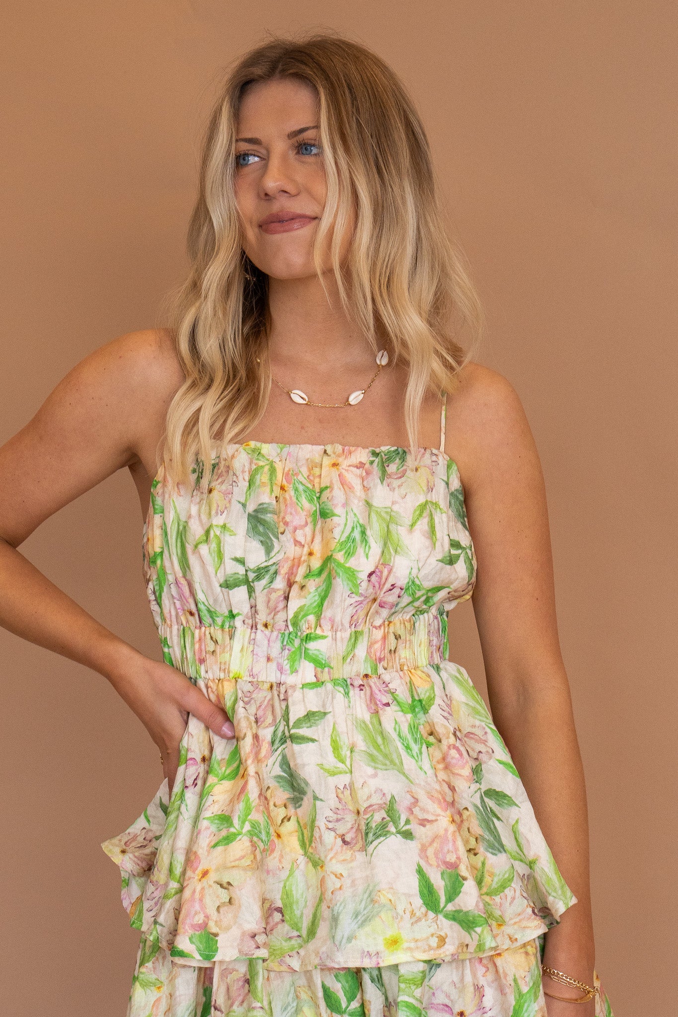 That’s That Green Floral Print Romper