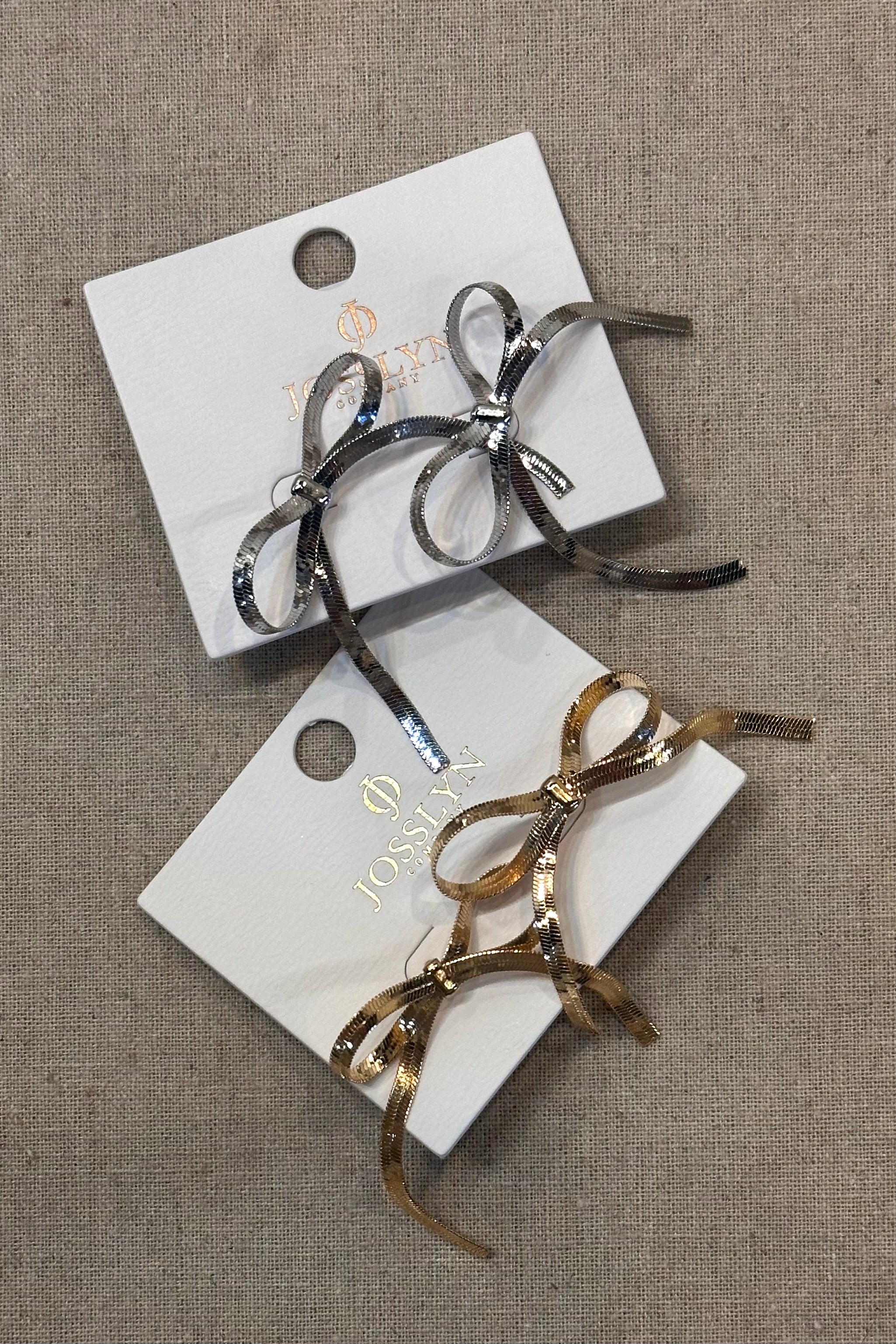 Festival Bow Snake Chain Earrings