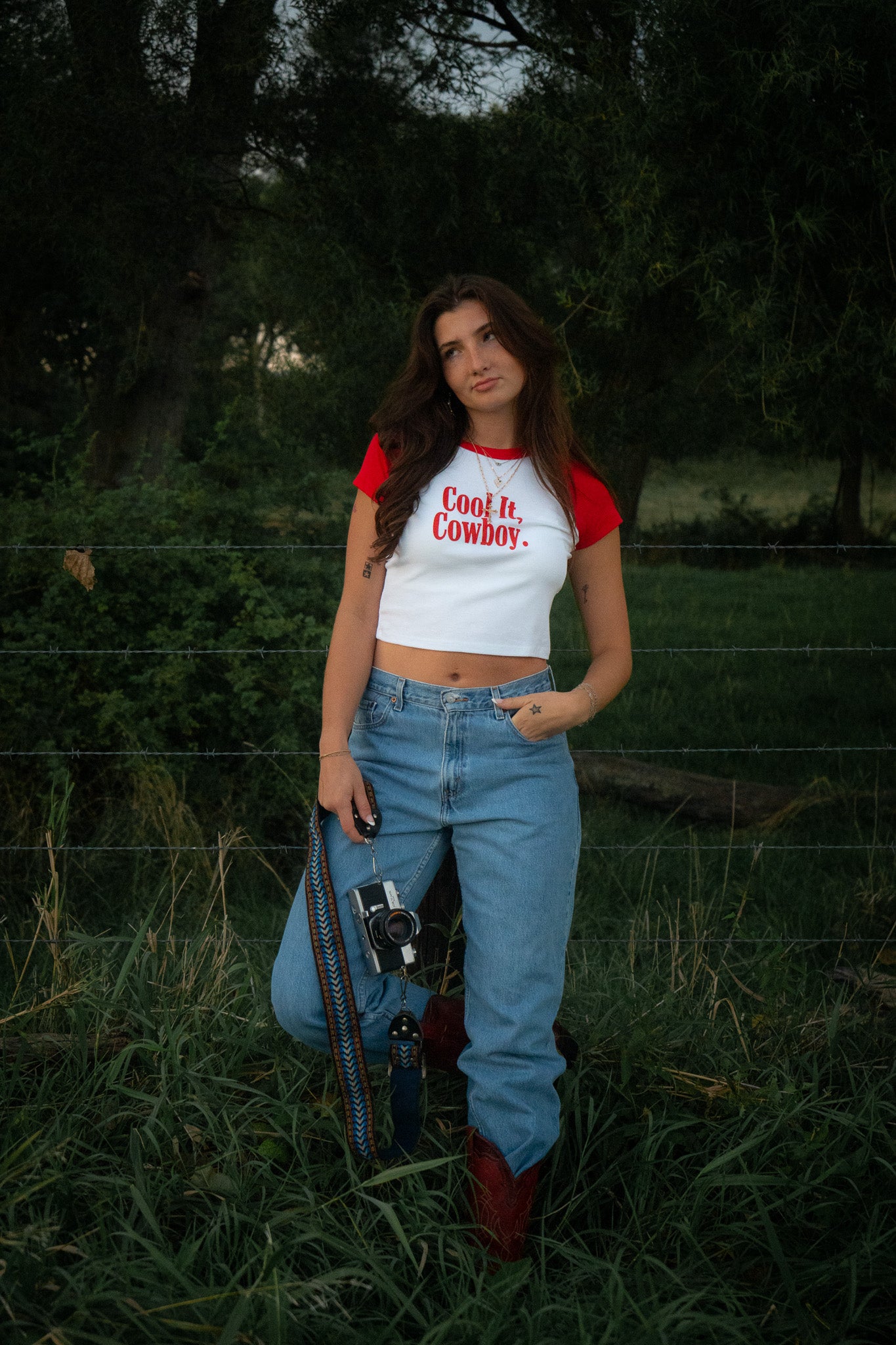 COOL IT COWBOY BABY TEE