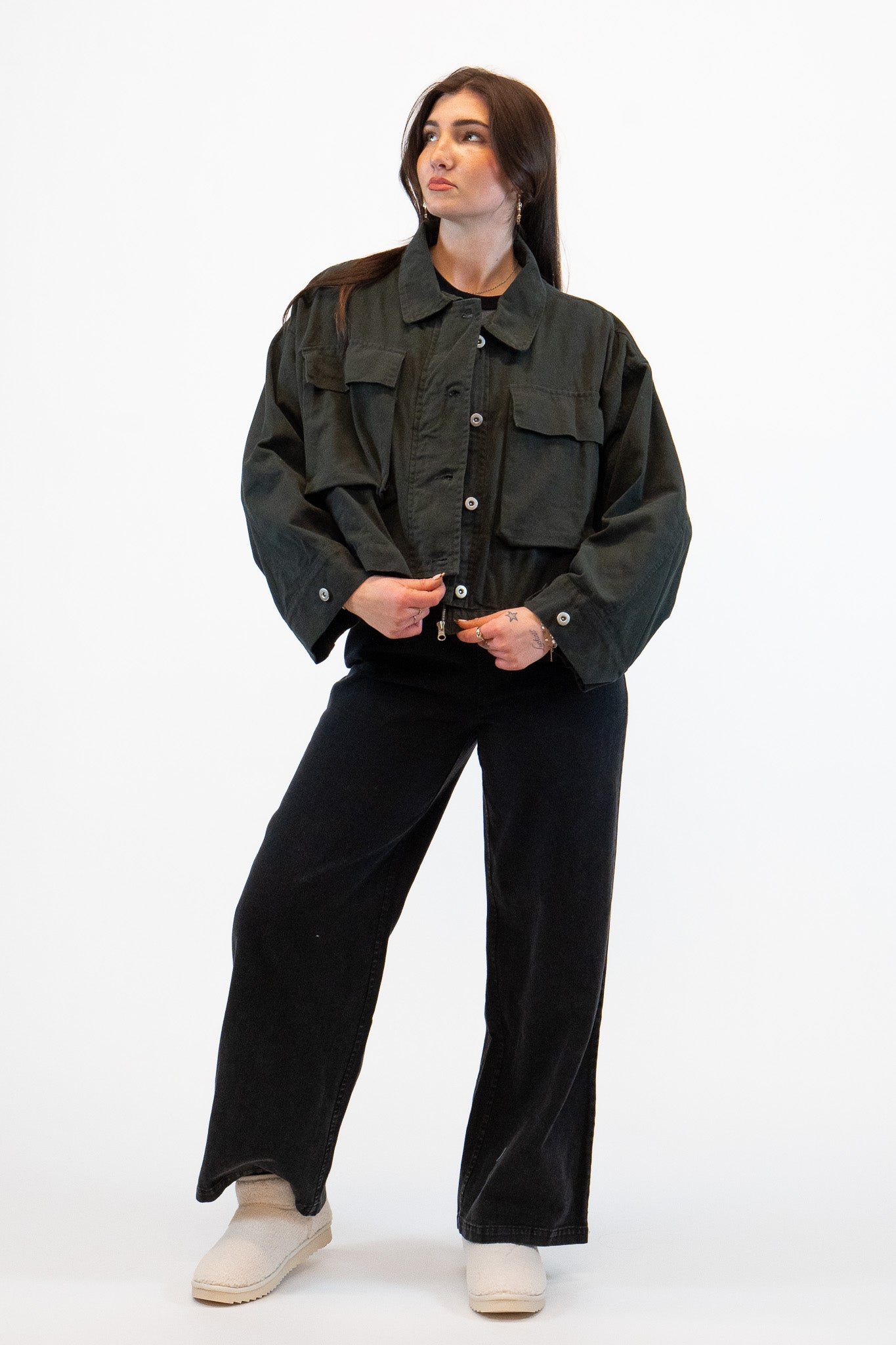 Christmas Tree Farm Jacket In Charcoal