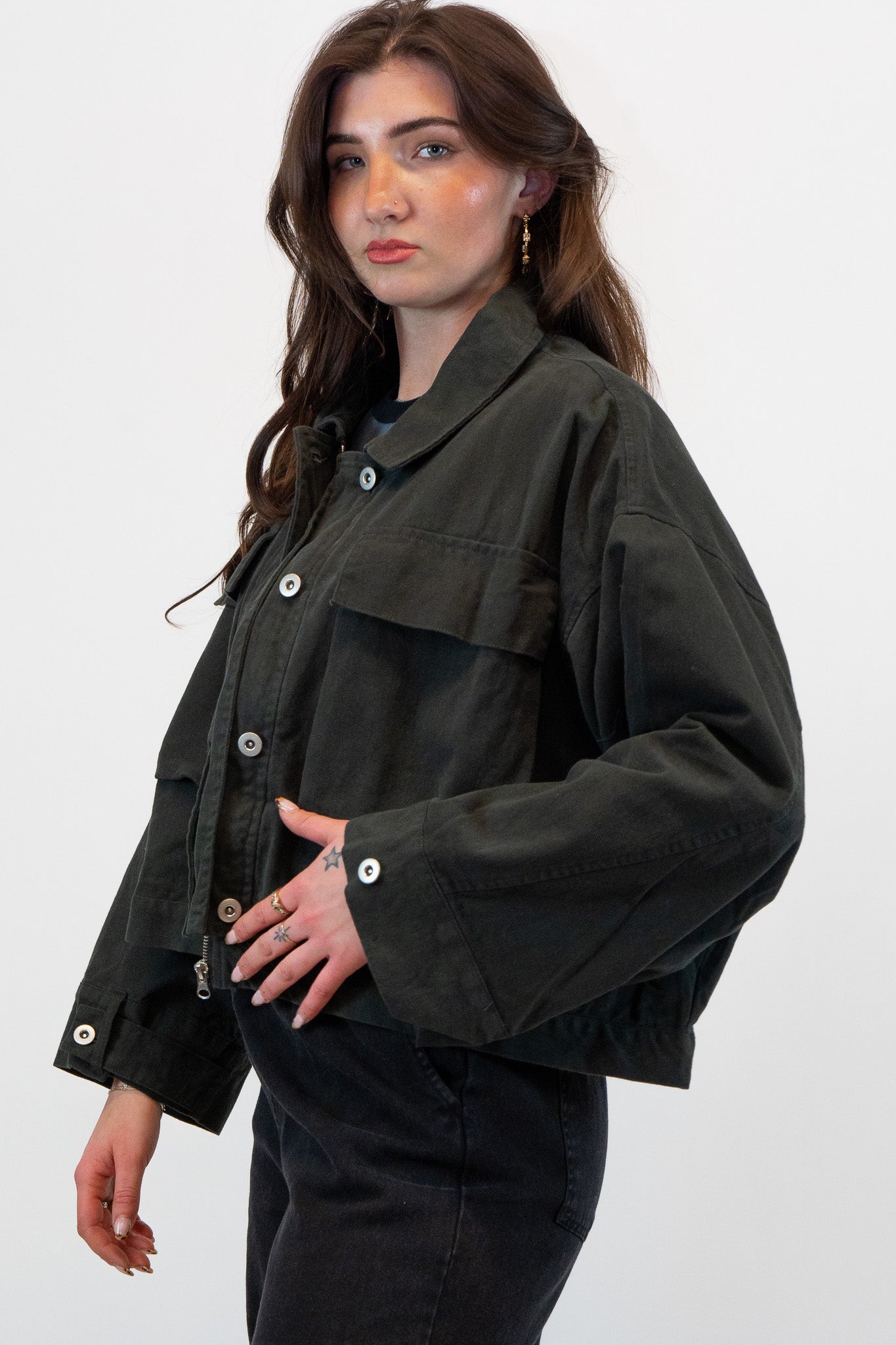 Christmas Tree Farm Jacket In Charcoal