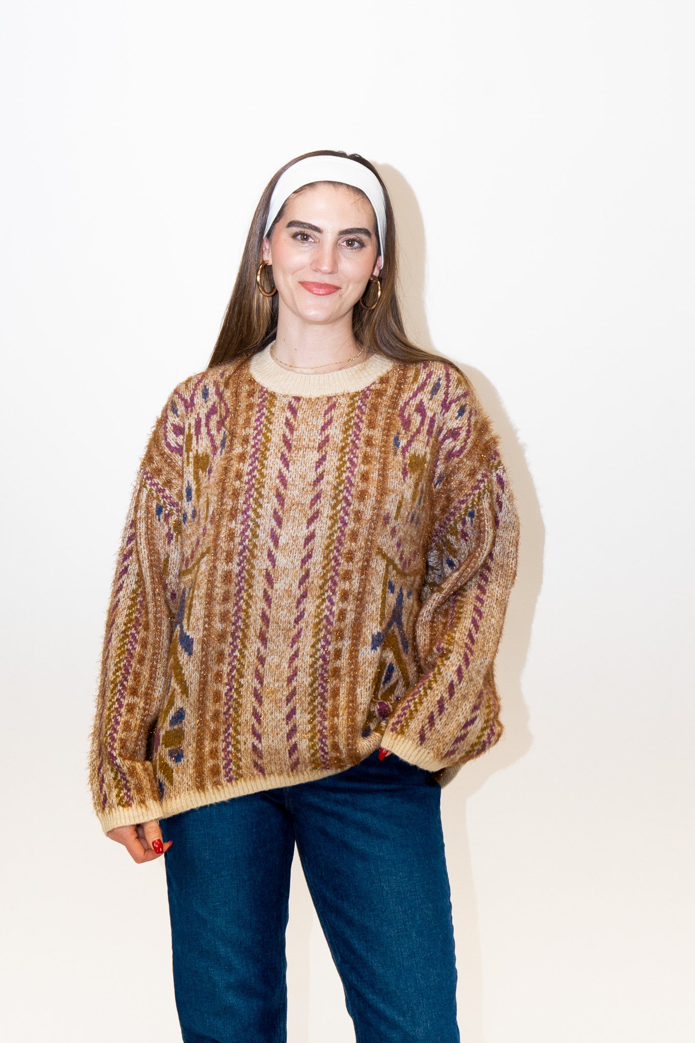 Holiday Tinsel Knit Sweater