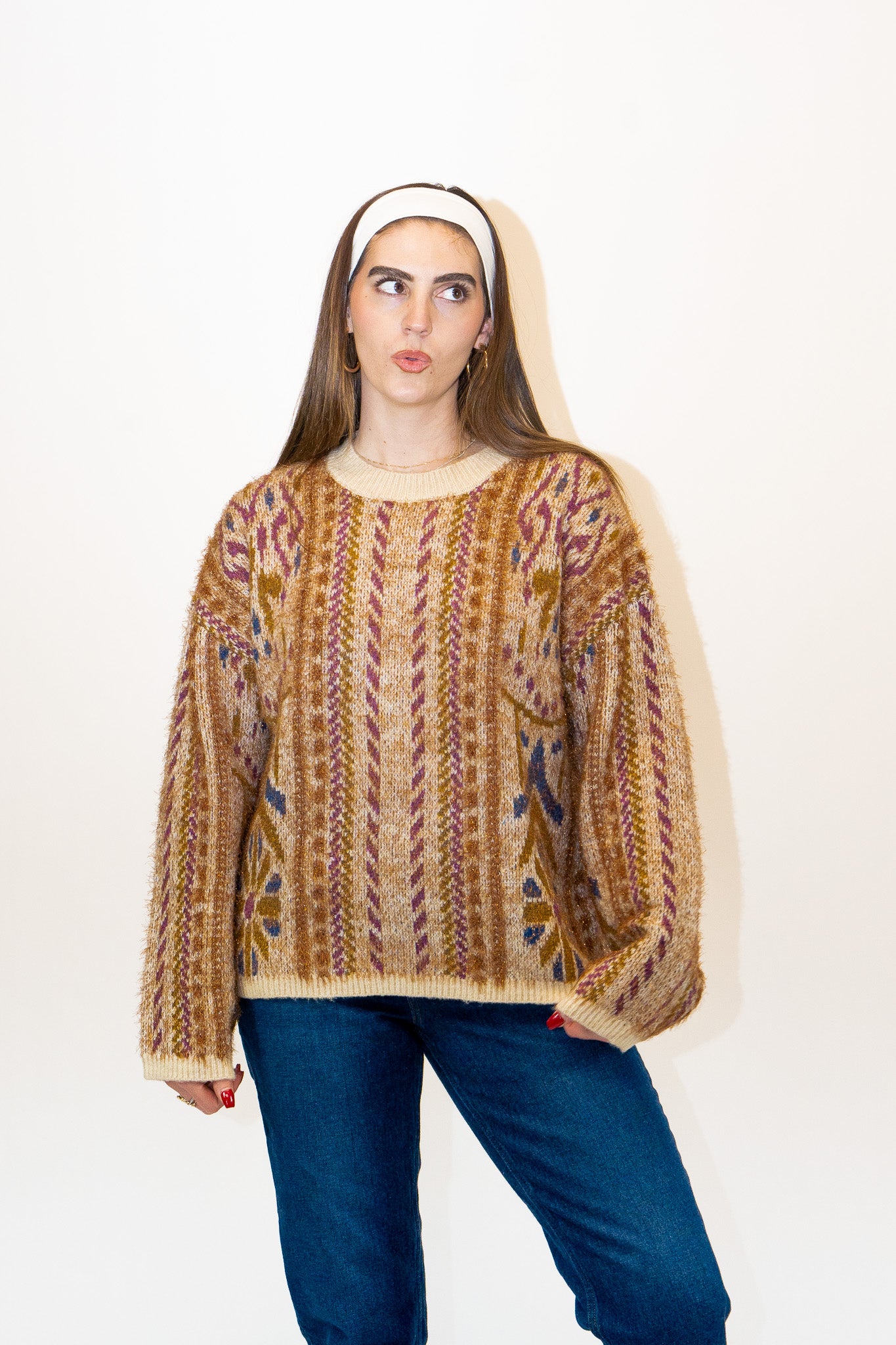 Holiday Tinsel Knit Sweater