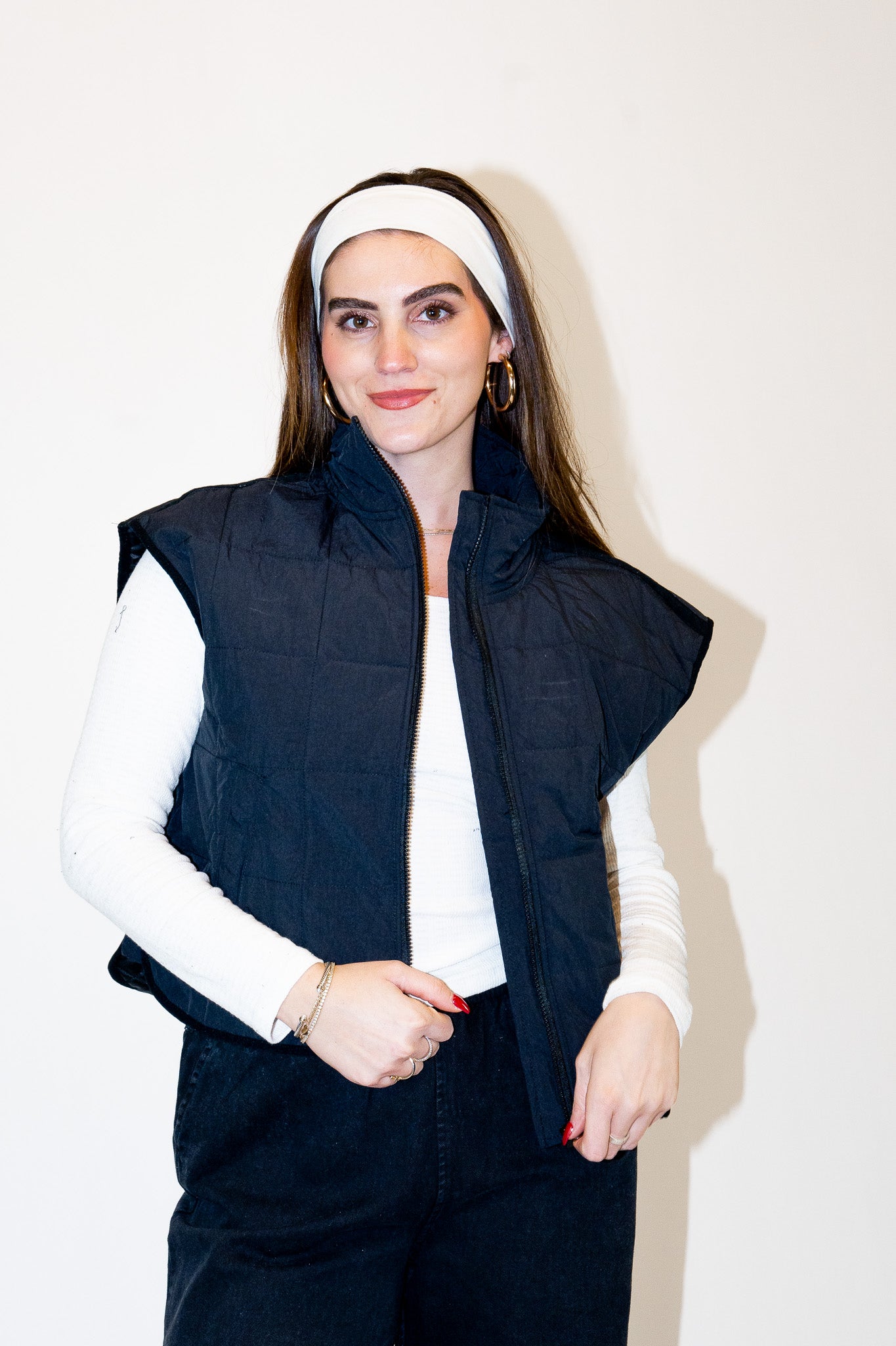 Lucy Oversized Quilted Vest
