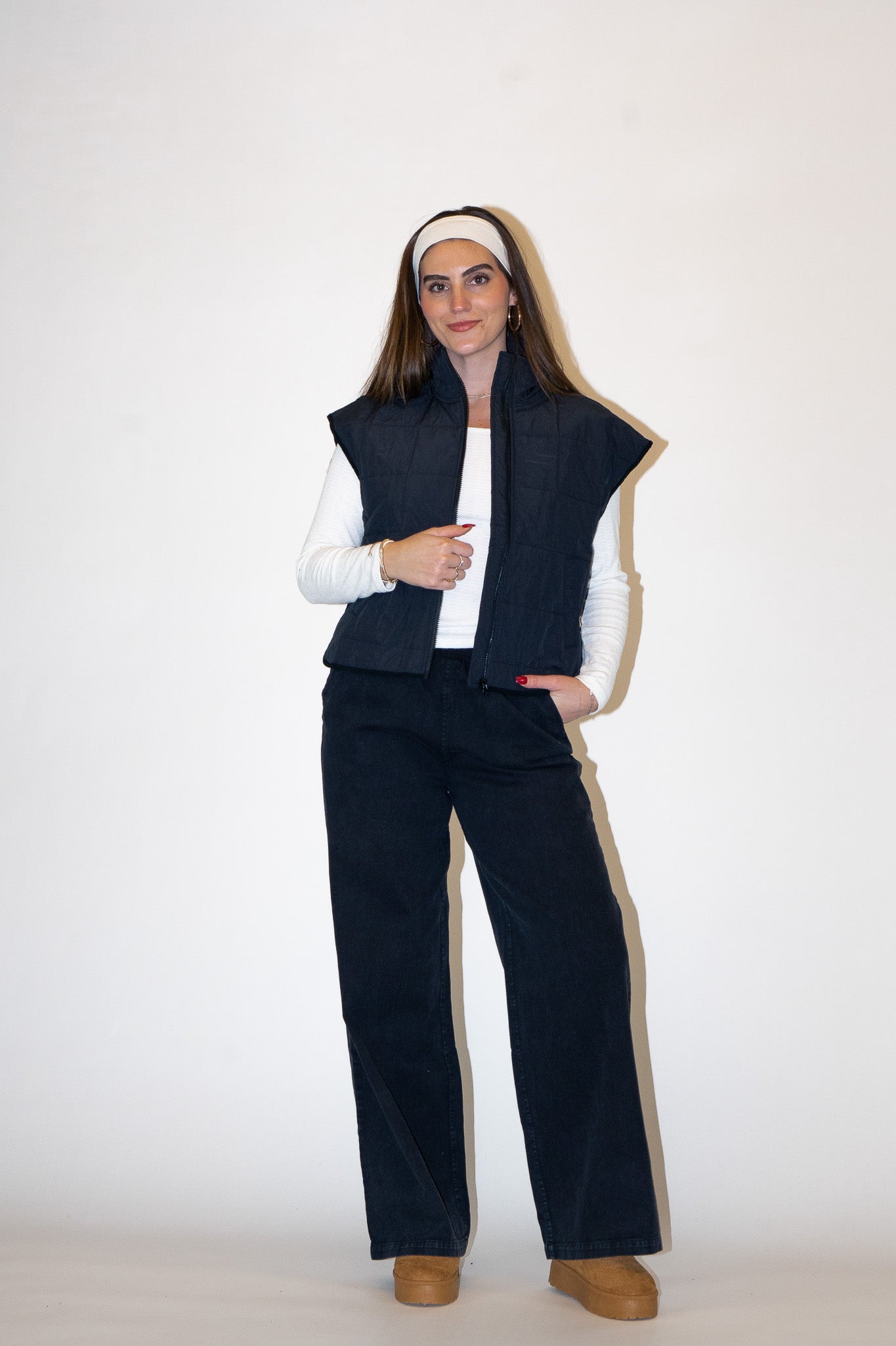 Lucy Oversized Quilted Vest