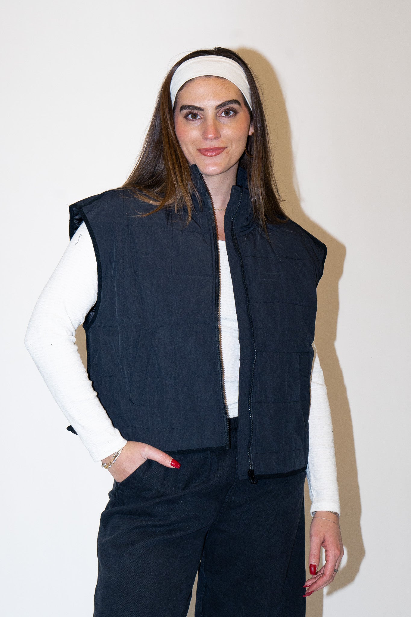 Lucy Oversized Quilted Vest