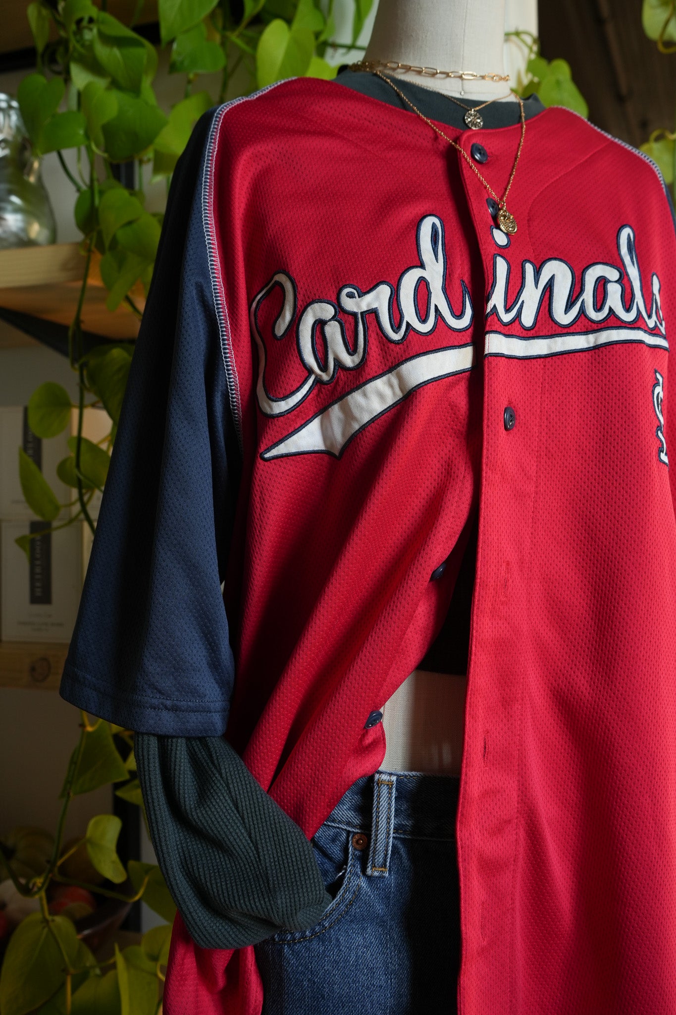 St. Louis Cardinals Button-Up Jersey – XL