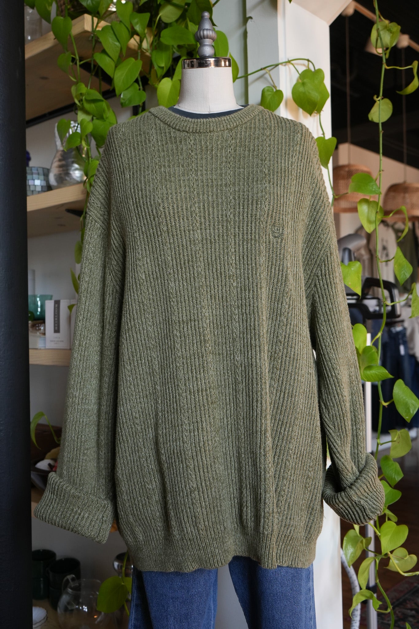 Evergreen Knit – Vintage Chaps Sweater (XXL)