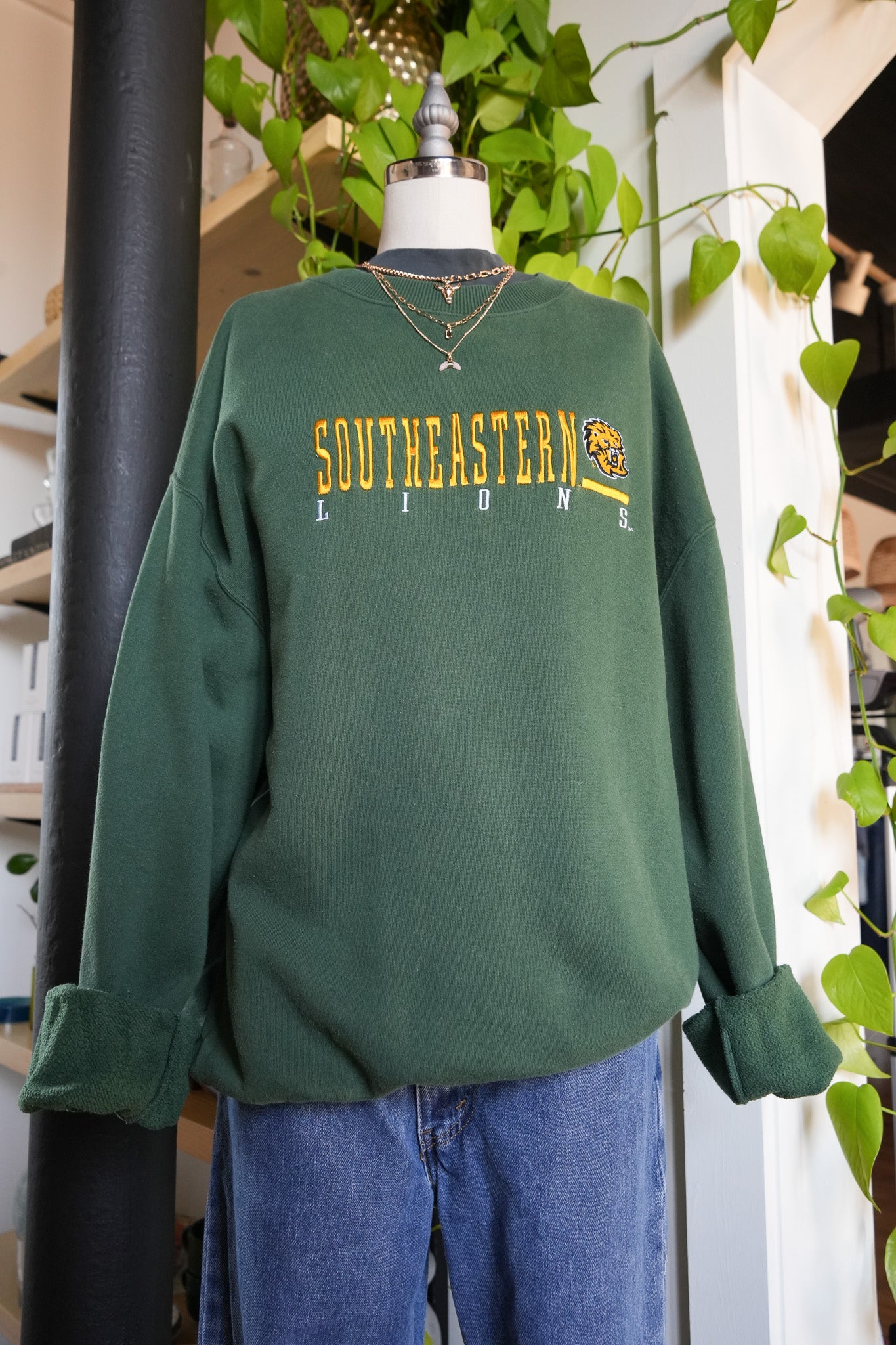 Sideline Pride – Southeast Lions Sweatshirt (XL, Green)