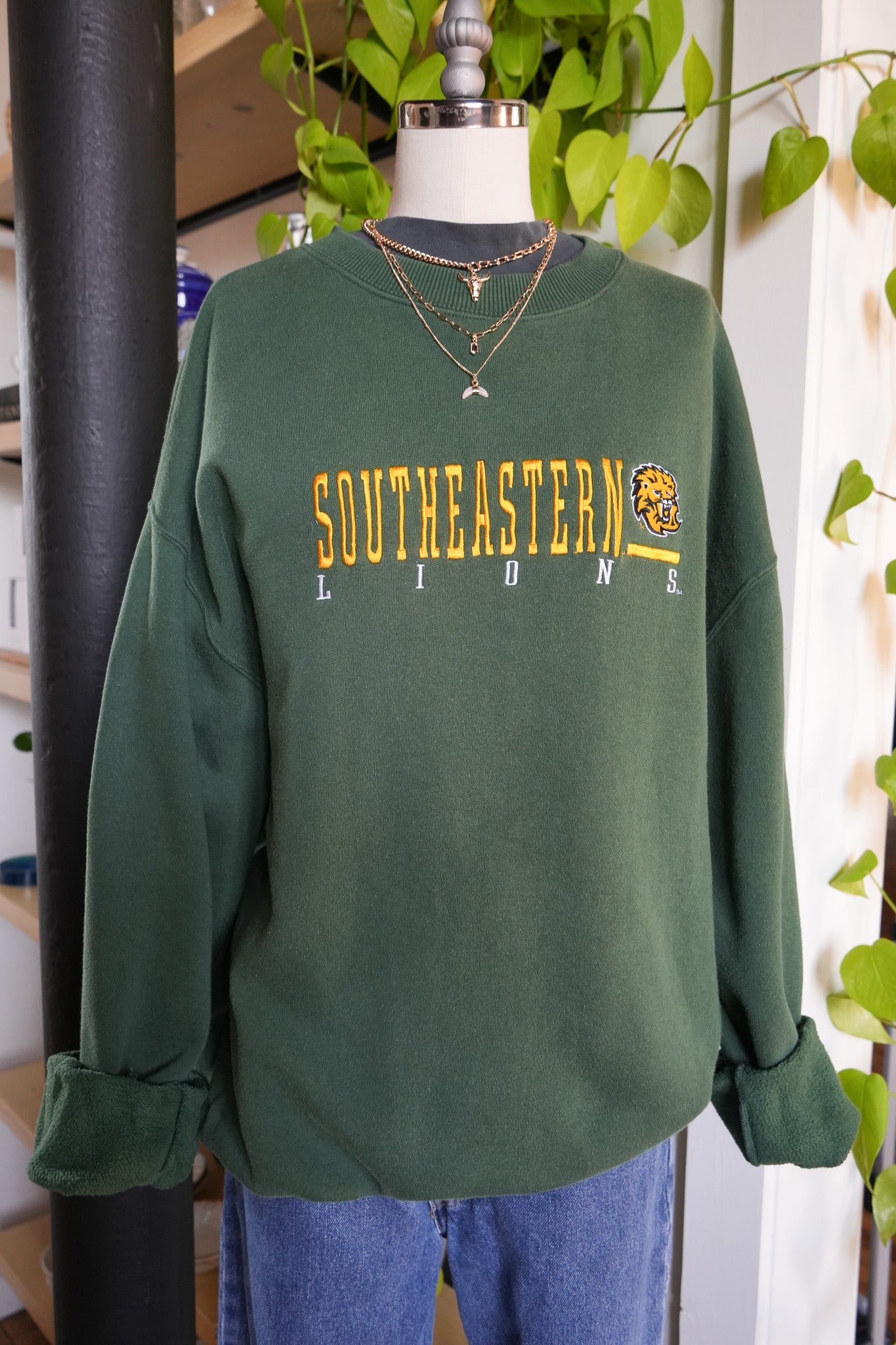 Sideline Pride – Southeast Lions Sweatshirt (XL, Green)