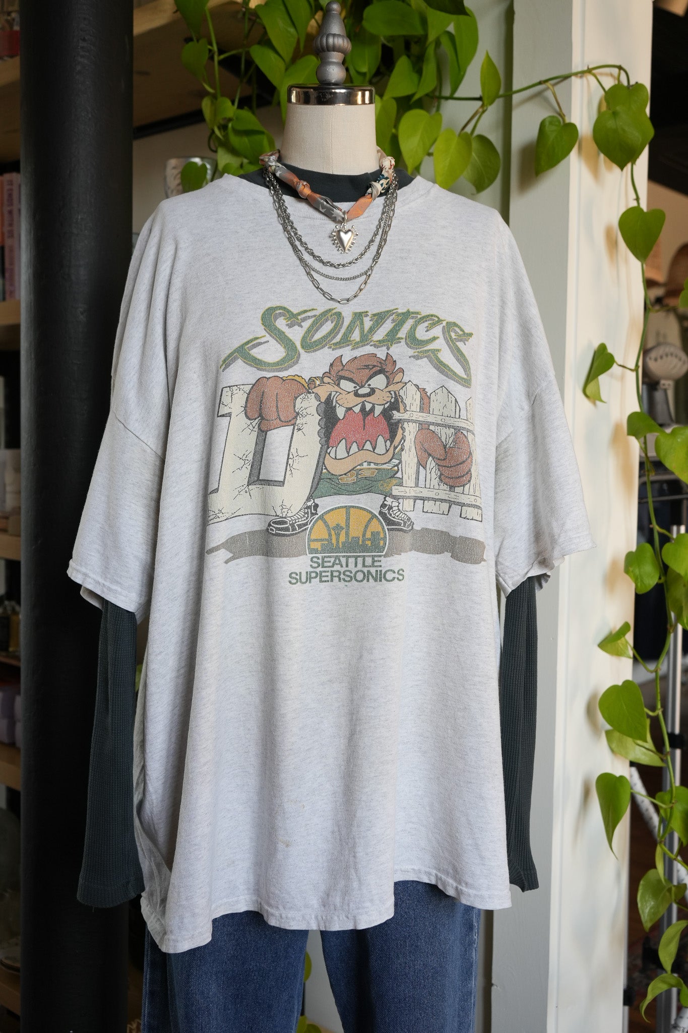Vintage 1995 Seattle Supersonics x Taz Tee – XXL