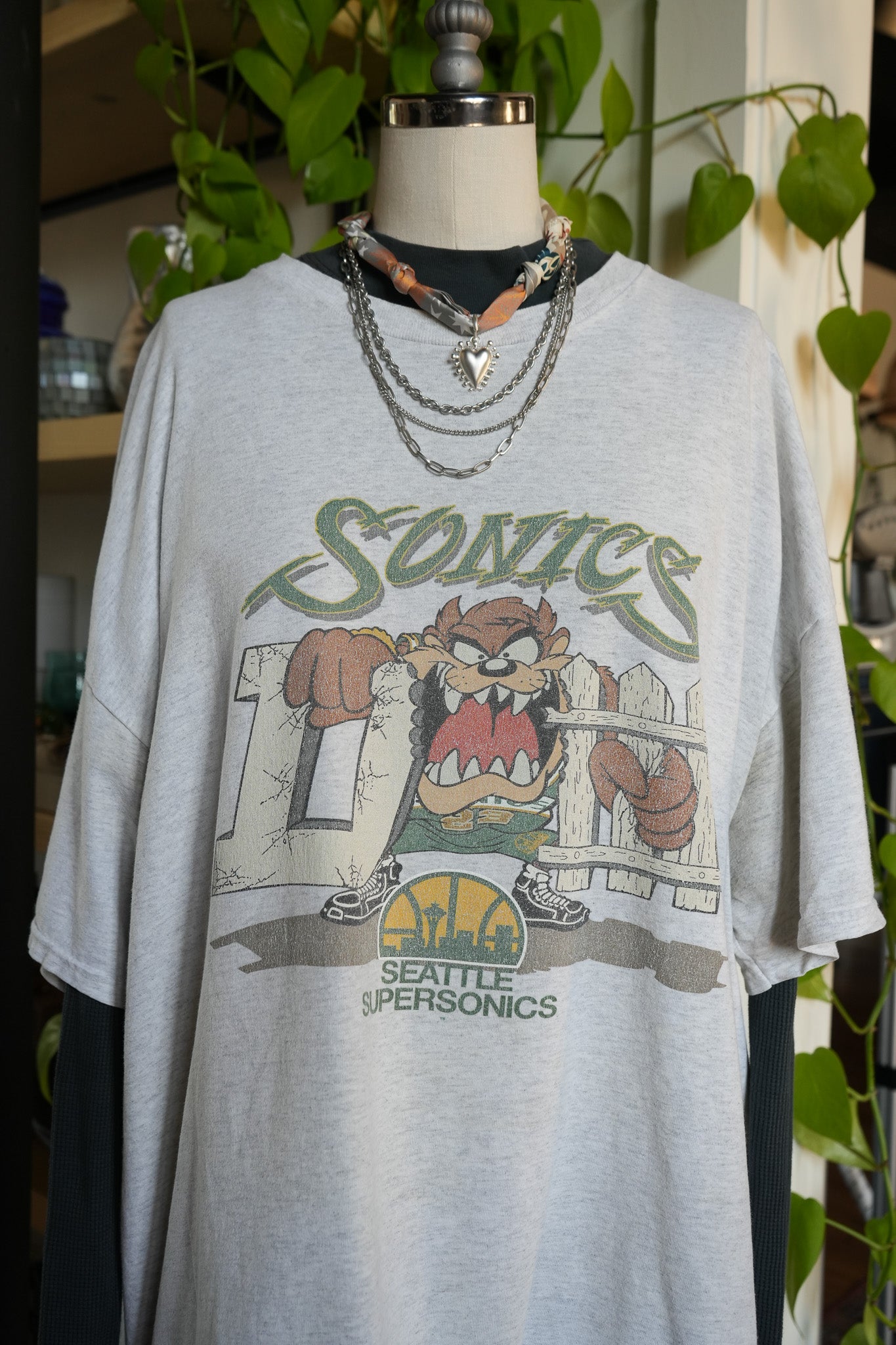 Vintage 1995 Seattle Supersonics x Taz Tee – XXL