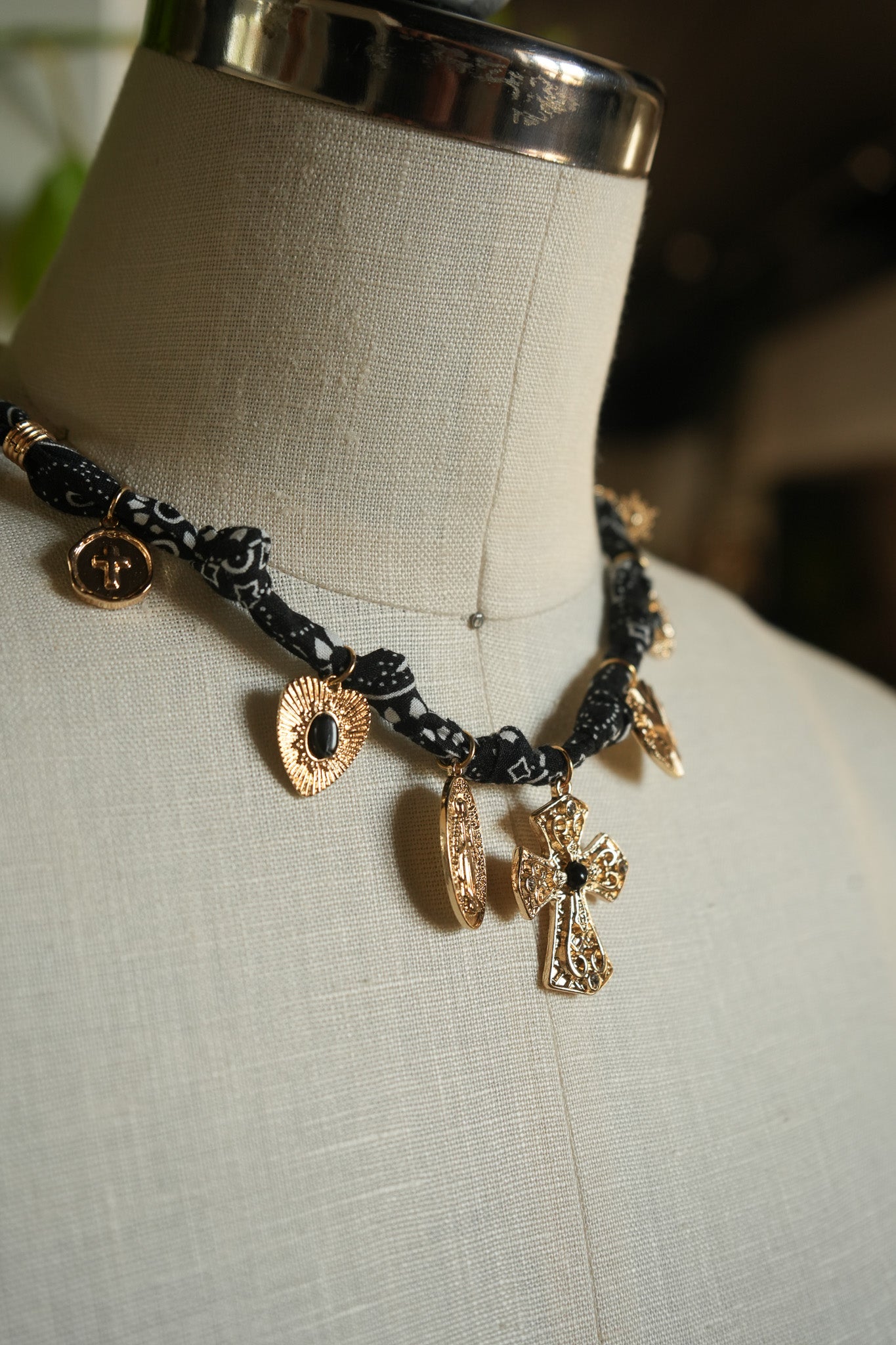 Sacred Bandana Charm Necklace