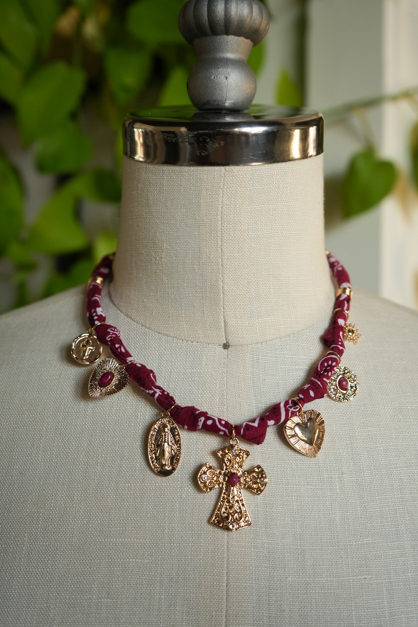Sacred Bandana Charm Necklace