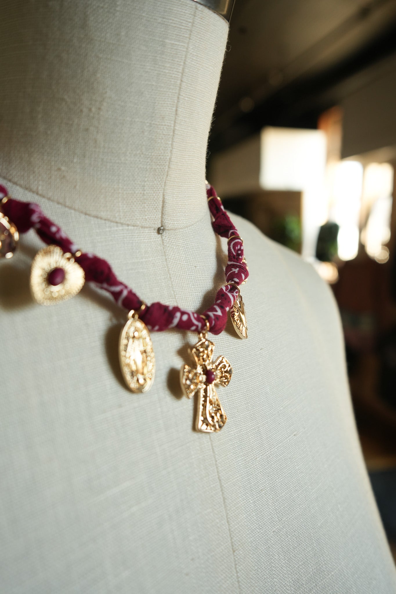 Sacred Bandana Charm Necklace