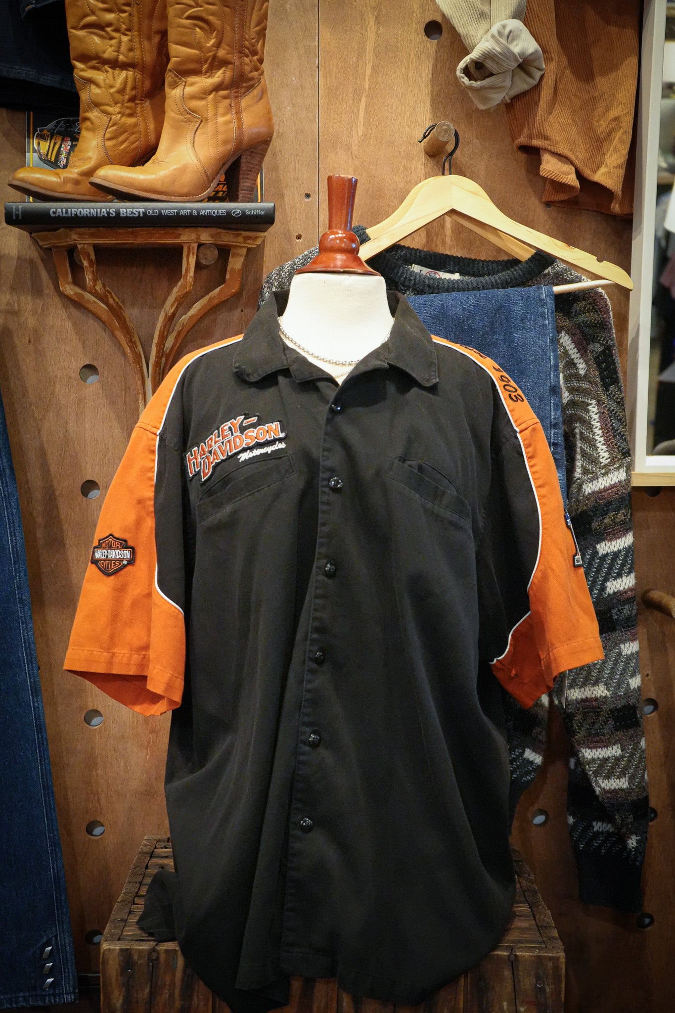 Harley-Davidson Short Sleeve Button-Up – Black (2XL)