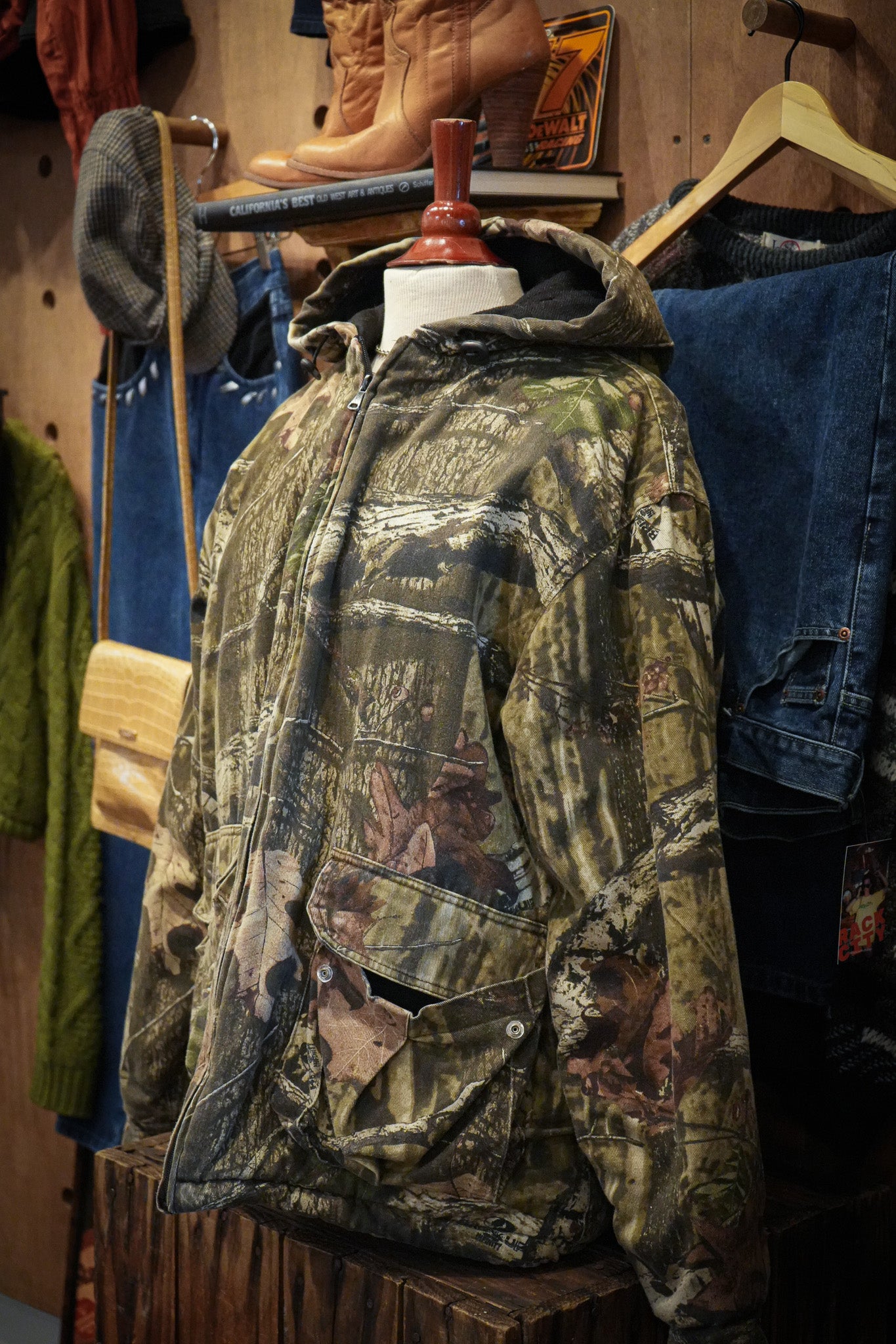 Vintage Mossy Oak Utility Camo Coat (L)