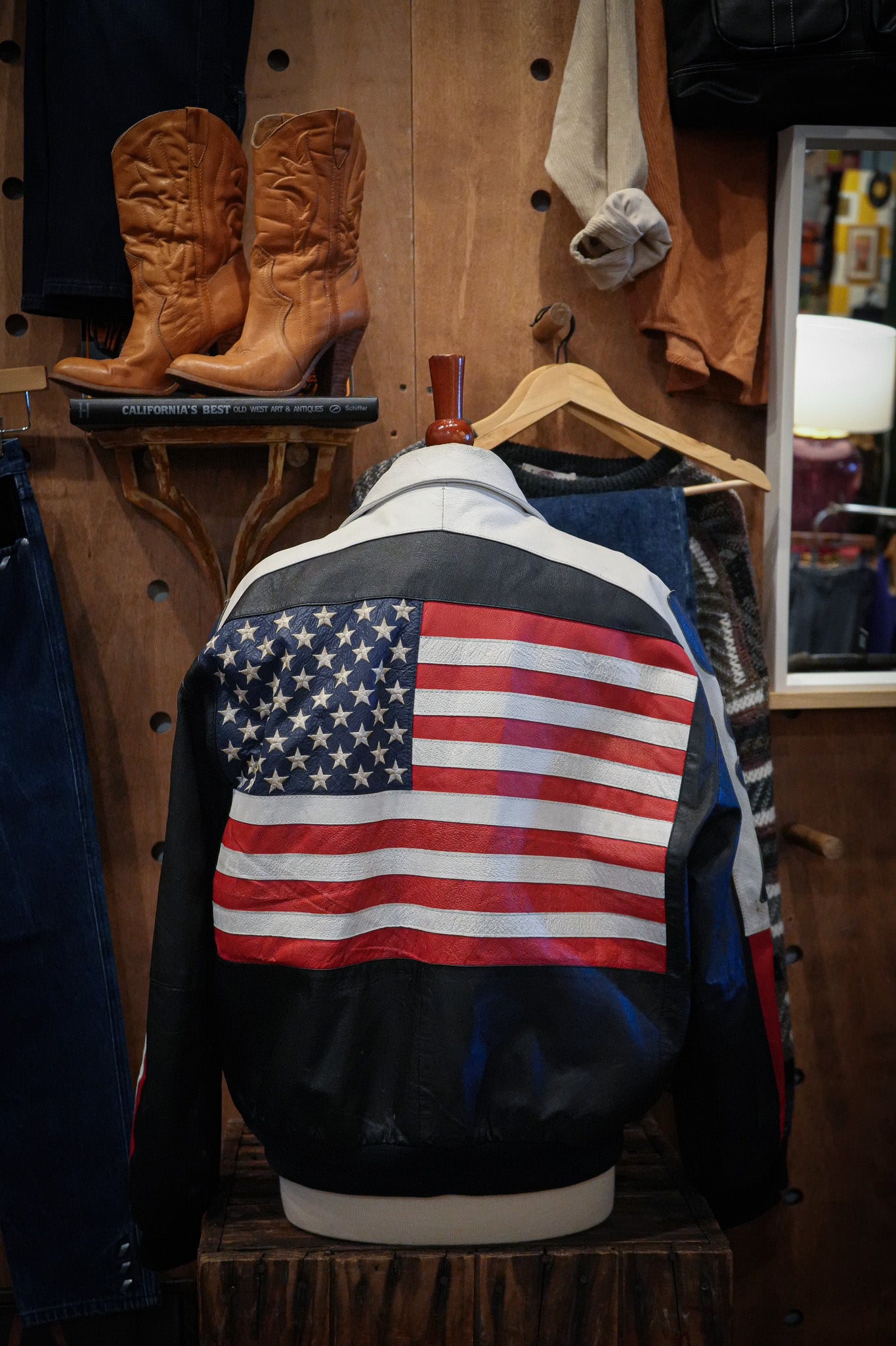 Vintage USA Leather Jacket (XL)