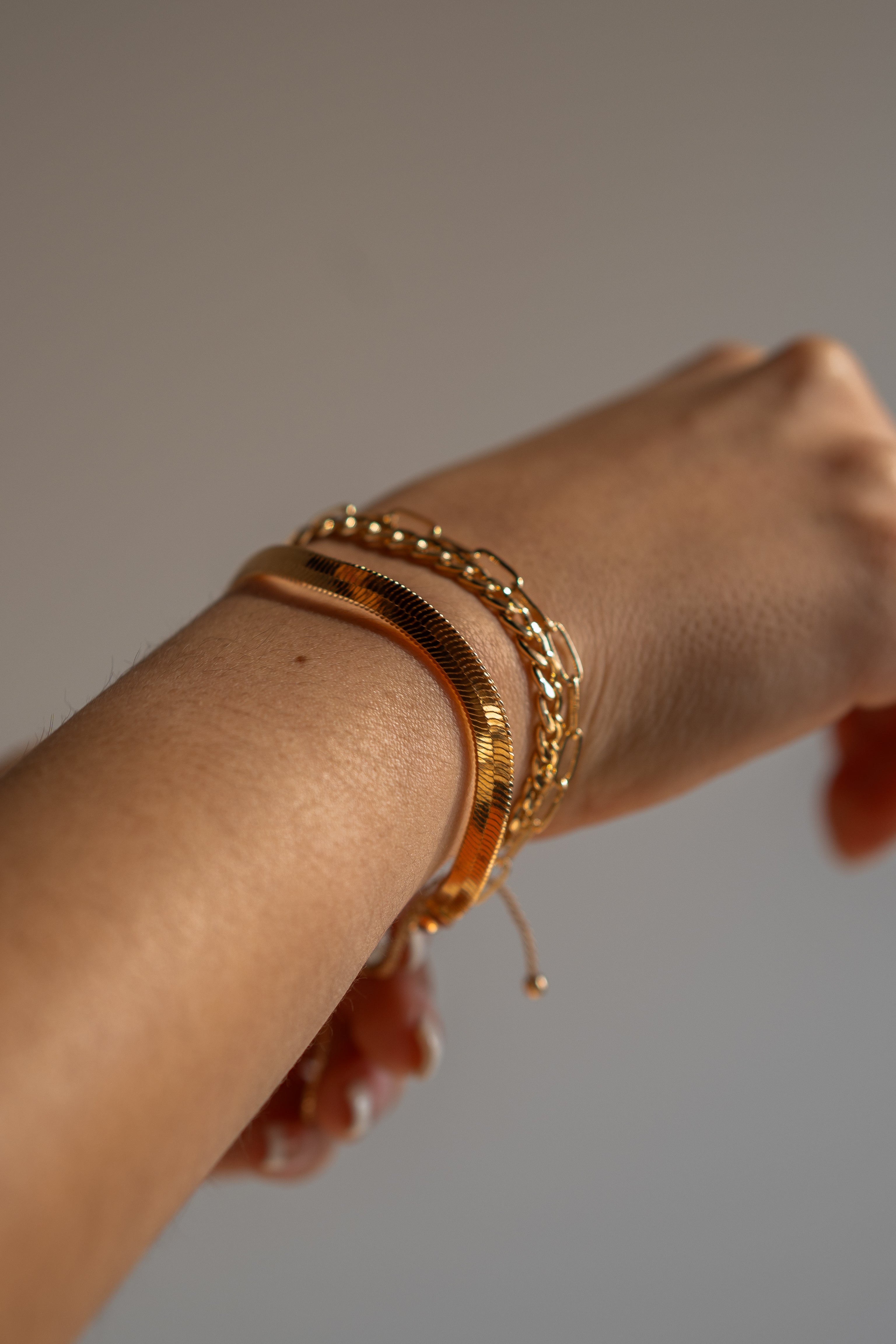 Mixed Metallic Chain Link Bracelet