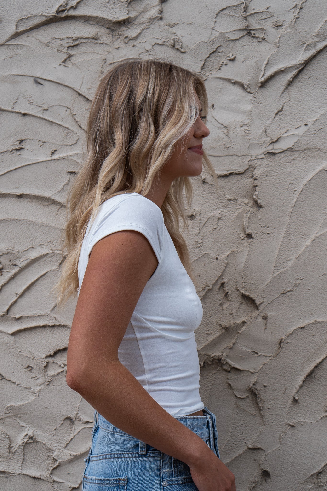 Losing You Cap Sleeve Brushed Knit Crop Top