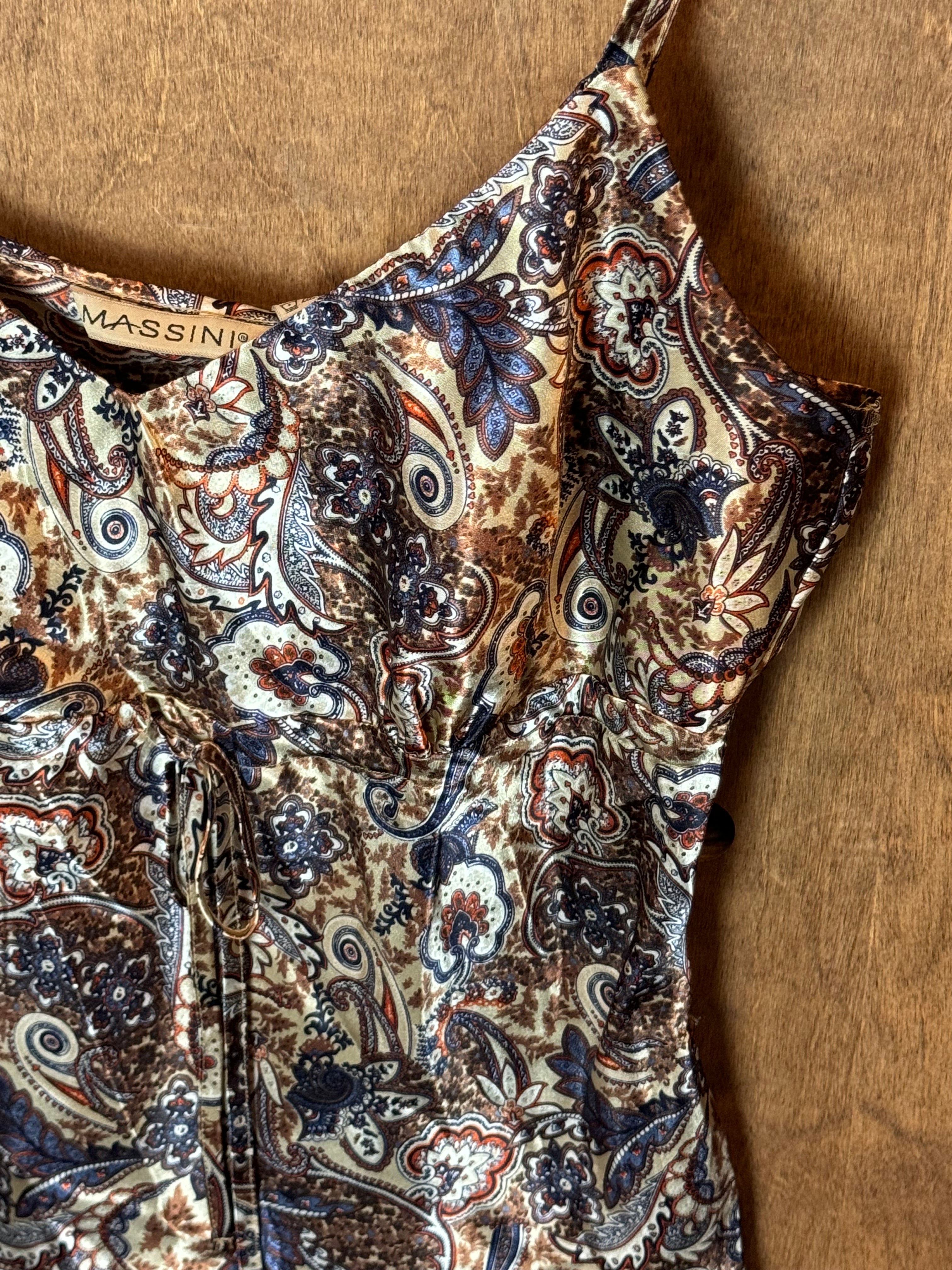 VINTAGE PAISLEY SILKY TANK (L)