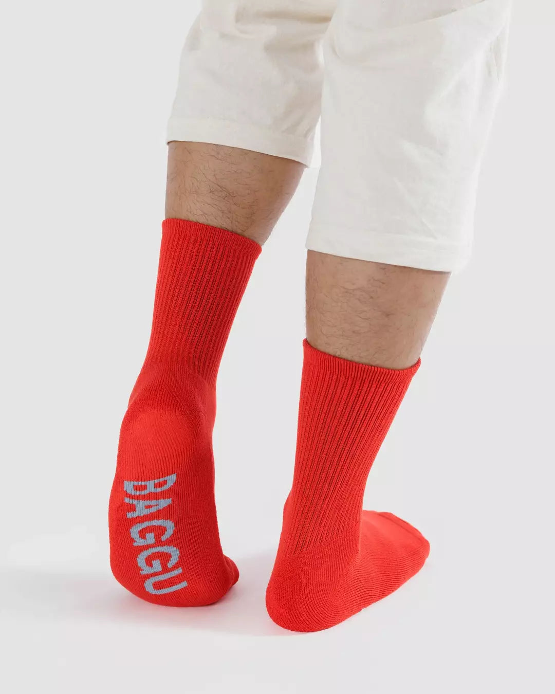 BAGGU Ribbed Sock - Red