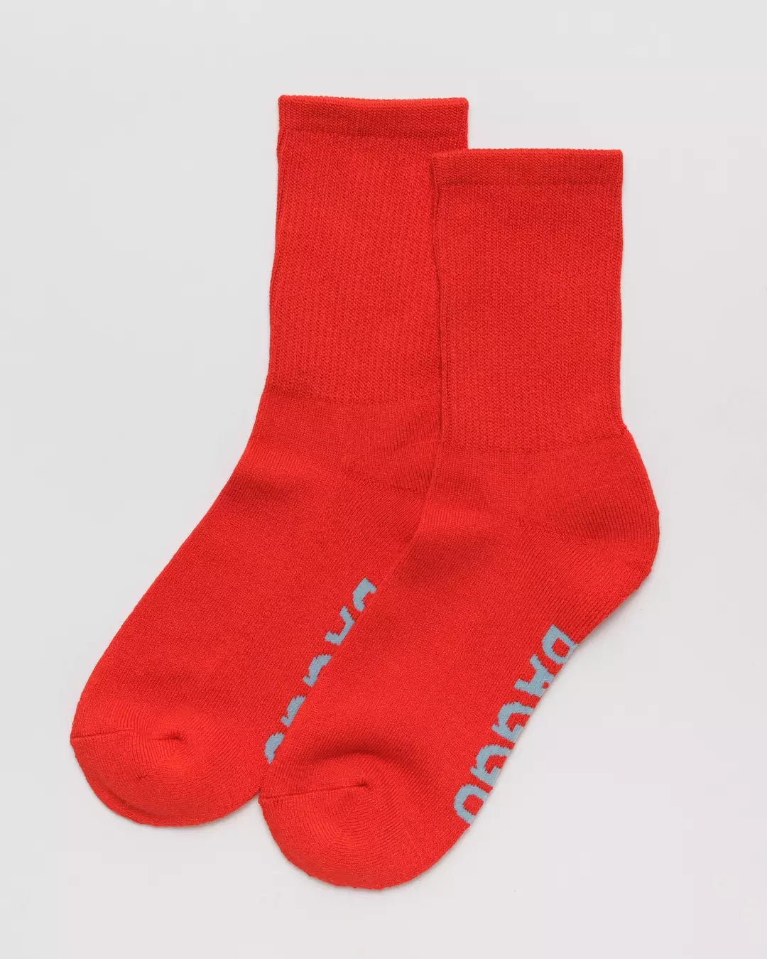 BAGGU Ribbed Sock - Red