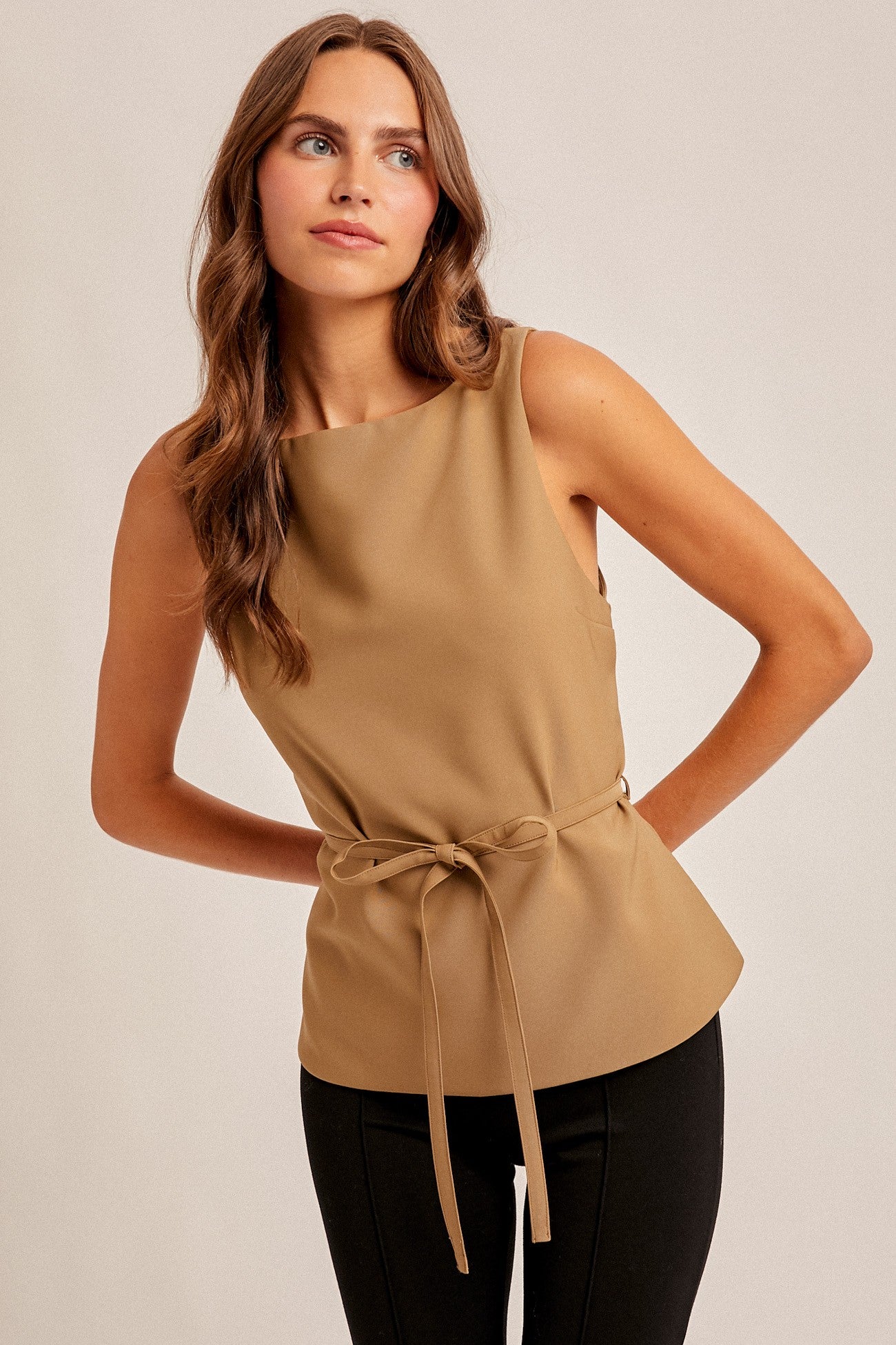 The Riviera Top in Olive
