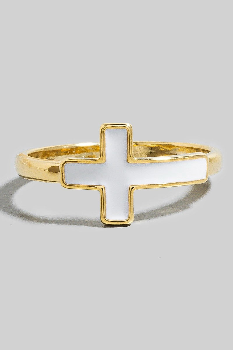 Wrapped Around Cross Ring